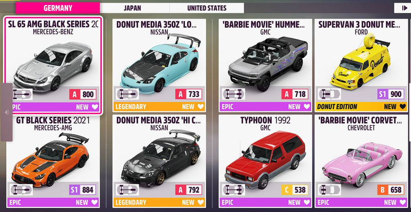 PC/Xbox - Forza Horizon 5 Premium Account (Series 1-27) + alle Autos + 999 Millionen Credits uvm.
