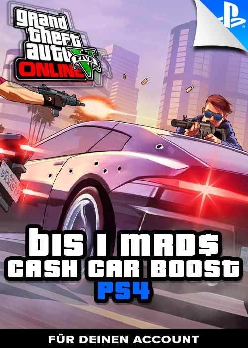 PS4 - GTA 5 Cash + Cars Boost (15 Mio. - 200 Mio. GTA$)