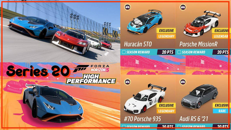 PC/Xbox - Forza Horizon 5 Premium Account Series 1-32 + alle Autos + 999 Millionen Credits uvm.
