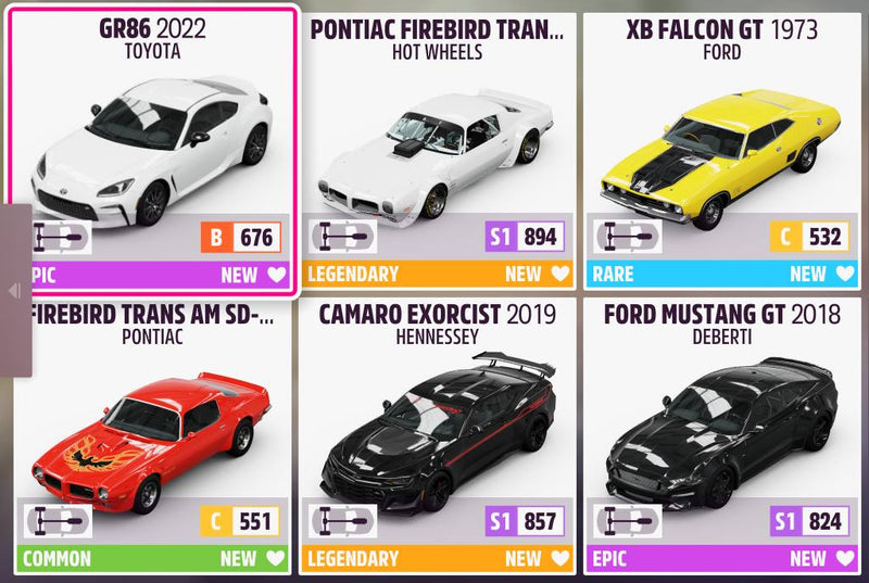 PC/Xbox - Forza Horizon 5 Premium Account Series 1-32 + alle Autos + 999 Millionen Credits uvm.