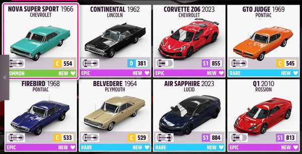 PC/Xbox - Forza Horizon 5 Premium Account (Series 1-27) + alle Autos + 999 Millionen Credits uvm.
