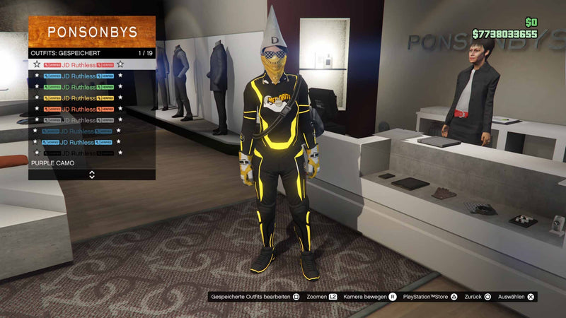 PS5 - GTA 5 Premium Account - min. 6,5 Mrd. GTA$ + min. Rang 120 + Fast Run + Modded Outfits + Unlock All