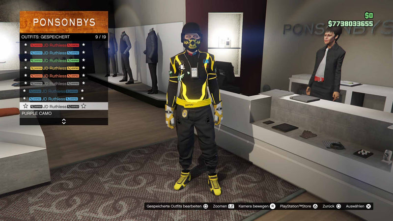 PS5 - GTA 5 Premium Account - min. 6,5 Mrd. GTA$ + min. Rang 120 + Fast Run + Modded Outfits + Unlock All