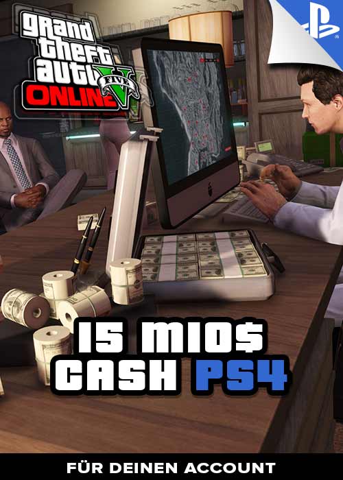 PS4 - GTA 5 Cash Boost 15 Mio.