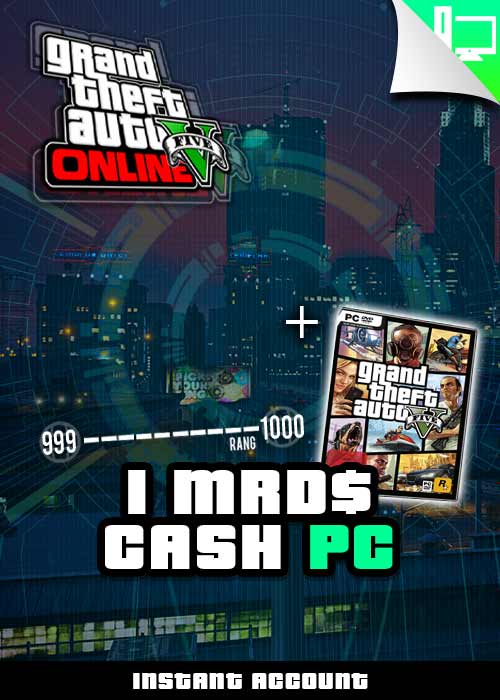 PC - GTA 5 Premium Edition (Game) + Account 1 Mrd. GTA$ + Rang 999 uvm.